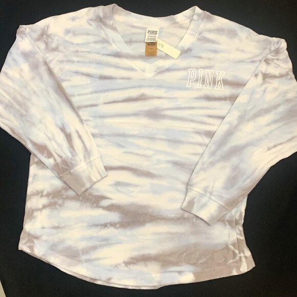 PINK Victoria Secret V-Neck Sweater Long Sleeve Pullover - NWT - Picture 1 of 5